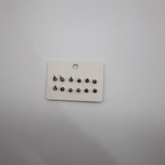 Renkli Zirkon Taşlı Çoklu Küpe Seti