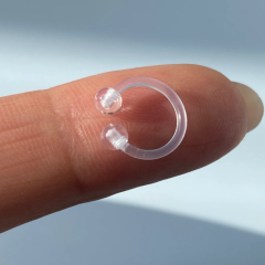 Şeffaf Silikon At Nalı Piercing