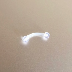 Şeffaf Silikon Kaş Piercingi