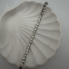 Silver Zirkon Taşlı Su Yolu Bileklik