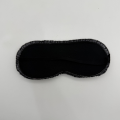 Kelebek Çiçek Desenli Lacivert Uyku Bandı