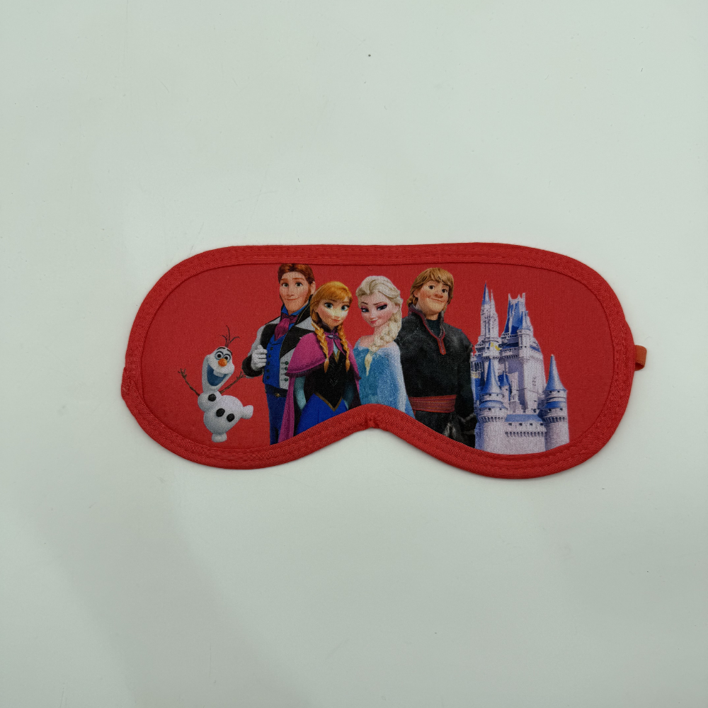 Karlar Kraliçesi Çizgi Film Baskılı Kırmızı Çocuk Uyku Bandı