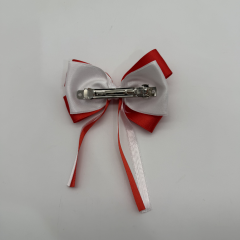 Türk Bayrak Desenli Çift Katlı Fiyonk Toka