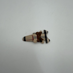 Ekose Ayıcık Figürlü Çıtçıt Toka